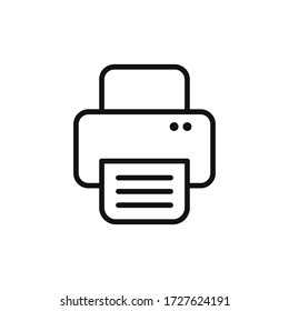 Printer Icon Vector. Simple Print Sign