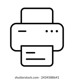 Printer icon vector stock illustration.