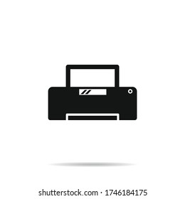 Printer icon vector.Document printing symbol.Print machine illustration
