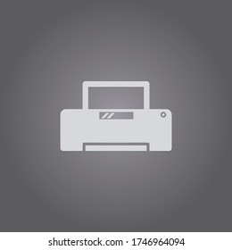 Printer icon vector.Document printing symbol.Print machine illustration
