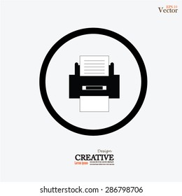 Printer icon.printer. vector illustration.