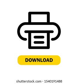 Printer Icons in Line Style for any Purposes.Perfect for website mobile app presentation and any other projects. Suitable for any user interface and user experience