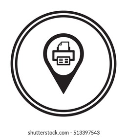 Printer  icon,vector. Flat design.