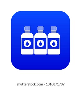Printer ink bottles icon digital blue for any design isolated on white vector illustration