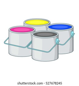 Printer ink icon. Cartoon illustration of printer ink vector icon for web design