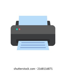 Printer or Ink Jet Fax Isolated Flat Design Icon