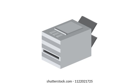 Printer insolated vector illustration