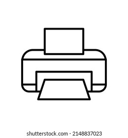 Printer isolated icon design template