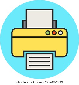 Printer Line Filled Multi color