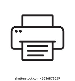 Printer line icon. Printer icon.