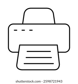 Printer Line Icon. Device, Technology, Smart Device, AI Line Editable Stroke Icons