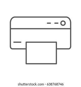 Printer , line icon , vector
