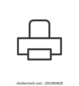 Printer line icon. Web symbol for web and apps. Sign design in outline style. Printer stroke object.