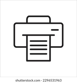 printer line new vector icon
