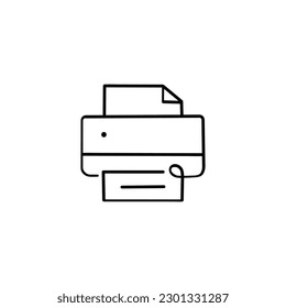 Printer Line Style Icon Design