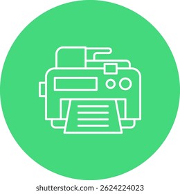 Design de ícone de vetor de linha de impressora