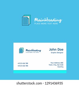 Printer logo Design with business card template. Elegant corporate identity. - Vector