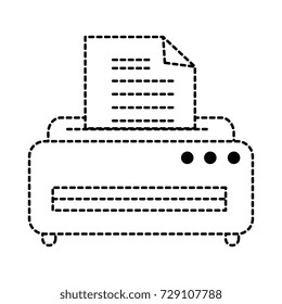 printer machine isolated icon