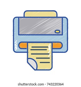 printer machine technology with business document