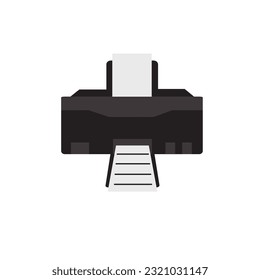 Printer machine vector black and gray color mix.