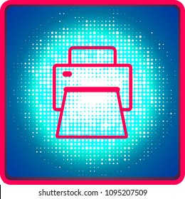 printer machine vector icon