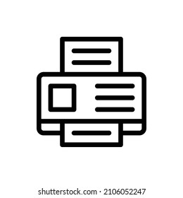 Printer Outline Icon Printer Icon Stock Vector (Royalty Free ...