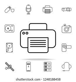 Printer outline icon. Technology icons universal set for web and mobile