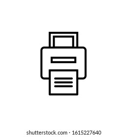 Printer with outline icon vector illustration logo template for many purpose.Isolate on white background
