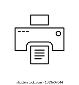 Printer Outline Style Minimalist and modern Icon.