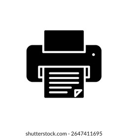 Printer with paper ejecting icon for office and document tasks