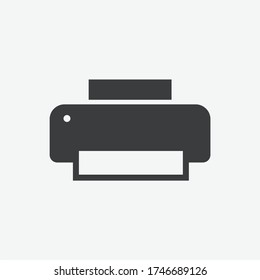 Printer Print Flat Vector Icon