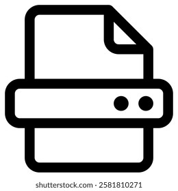 Printer Print Icon for Banking Bank Finance