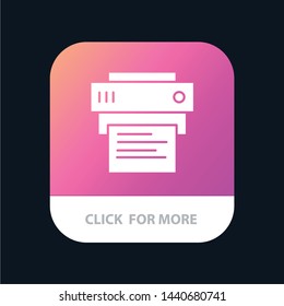 Printer, Print, Printing, Education Mobile App Icon Design
