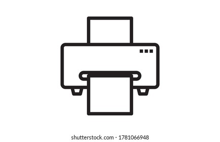 Printer, printing machine, digital printer icon vector image. Can also be used for printing, office equipment and copying. Suitable for web apps, mobile apps and print media
