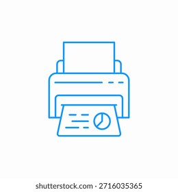 printer printing paper icon sign vector
