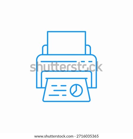 printer printing paper icon sign vector