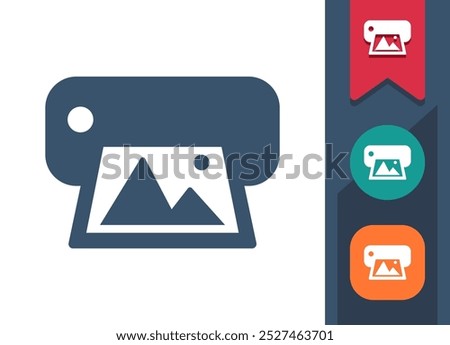 Printer, Printing, Print Icon. Professional, pixel perfect icon. EPS 10 format.