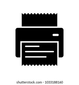 printer, receipt, simple icon