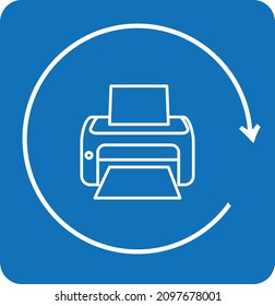 printer repair icon vector design