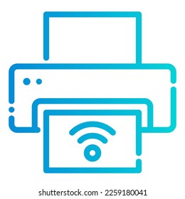 printer scanner print copy internet of things iot smarthome icon