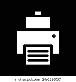 printer simple icon, vector illustration 