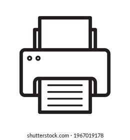 Printer sketch icon isolated on white background. Printer sketch icon for infographic, website or app.