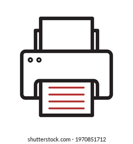 Printer sketch icon isolated on white background. Printer sketch icon for infographic, website or app.