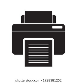 Printer symbol, web and computer icon