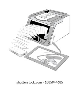 a printer that prints money