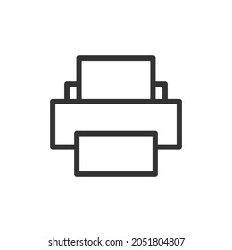 Printer thin line icon. Symbol in trendy outline style. Premium design for web and apps. Perfect for UI. 