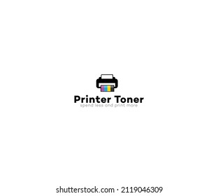 Printer Toner Logo Template Vector Symbol