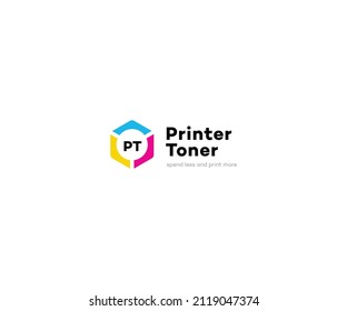 Printer Toner Logo Template Vector Symbol