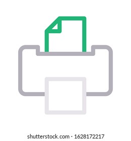 printer vector color line icon 
