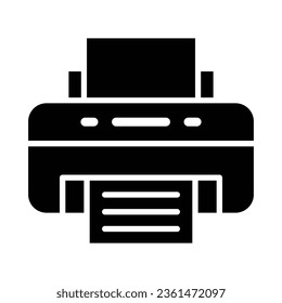 Printer Vector Glyph Icon For Personal And Commercial Use.
